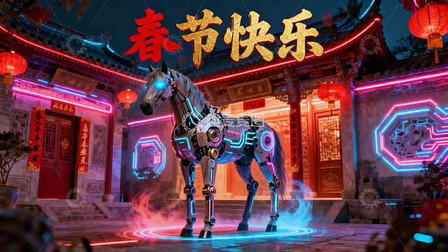 科技骏马迎新春