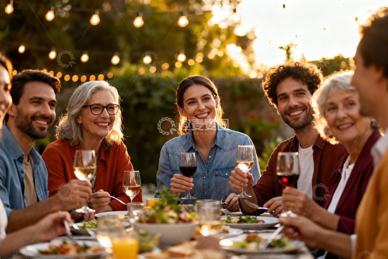 高清大图下载【趣麦麦图】户外聚会欢饮场景
