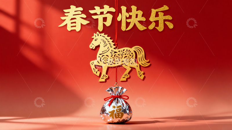 高清大图下载【趣麦麦图】春节装饰挂件展示