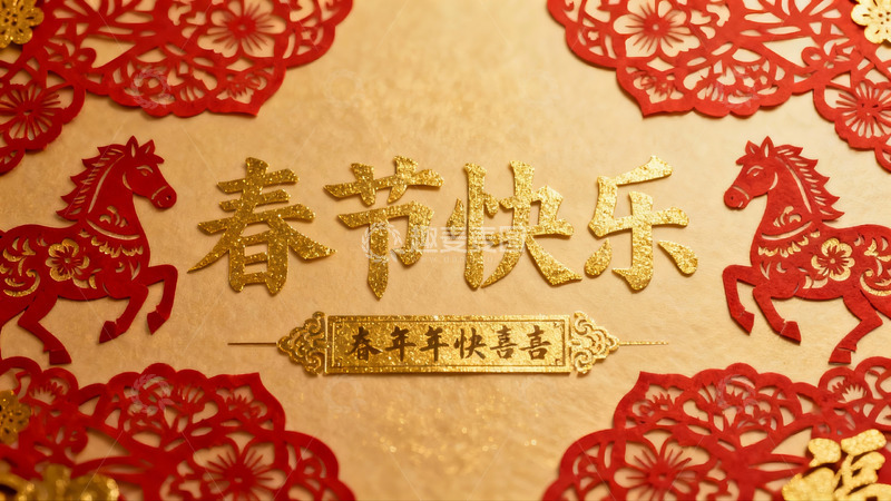 高清大图下载【趣麦麦图】春节剪纸艺术展示