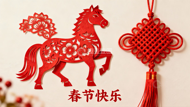 春节剪纸挂饰喜庆图案