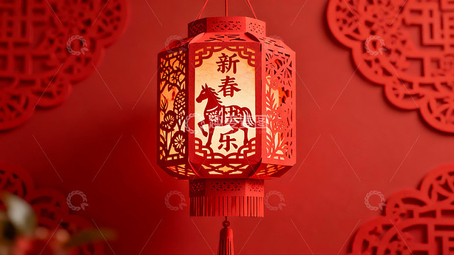红色灯笼新年装饰