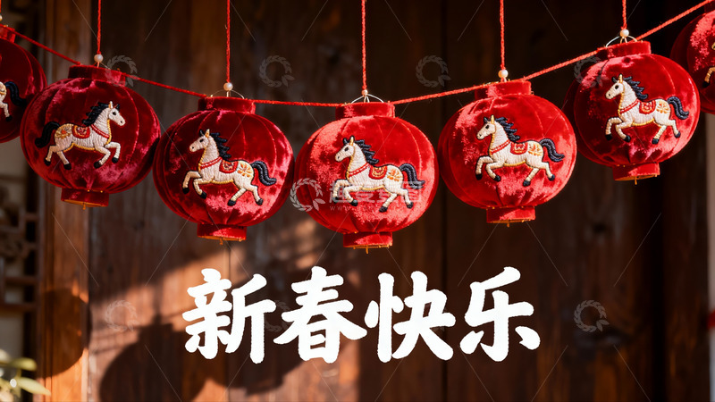 高清大图下载【趣麦麦图】新春红灯笼挂饰