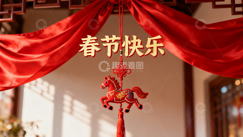 高清大图下载【趣麦麦图】春节装饰挂饰特写