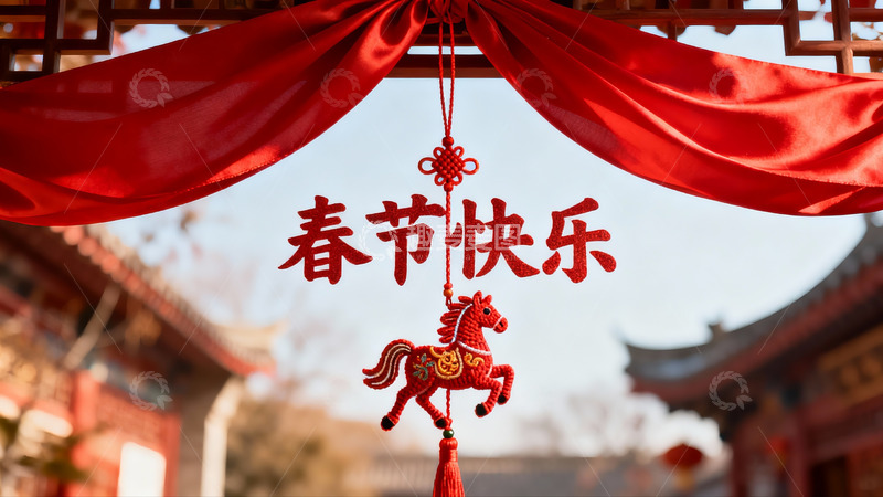 高清大图下载【趣麦麦图】-春节装饰挂饰特写