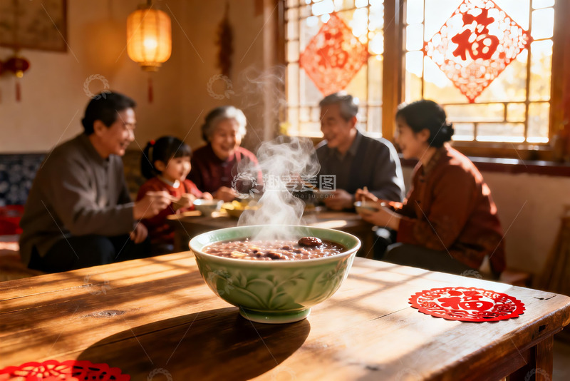 高清大图下载【趣麦麦图】家庭聚餐其乐融融