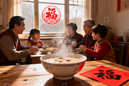 春节家庭聚餐吃团圆饭