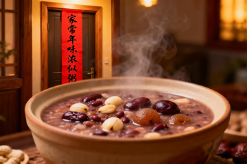 热气腾腾的红豆粥