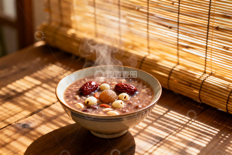 高清大图下载【趣麦麦图】热气腾腾的粥品特写