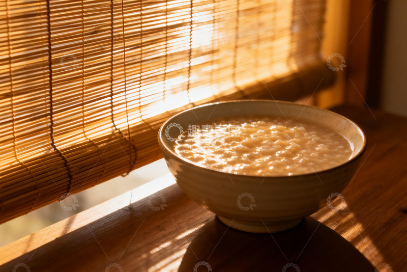 高清大图下载【趣麦麦图】阳光窗边米粥静景