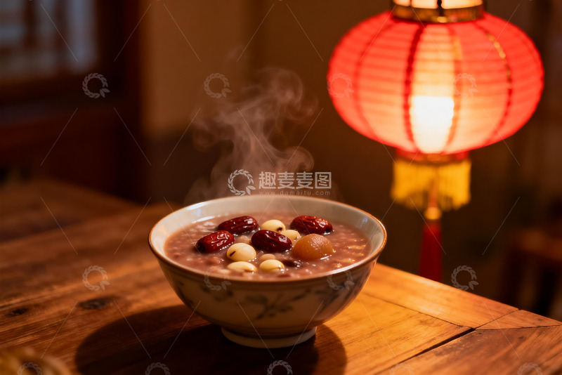 高清大图下载【趣麦麦图】热气腾腾的中式甜品