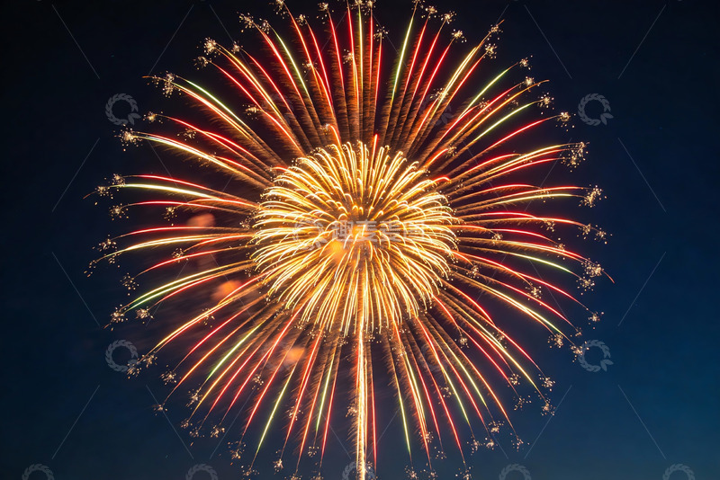 高清大图下载【趣麦麦图】夜空烟花绽放绚丽多彩