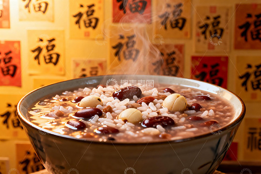 热气腾腾的八宝粥