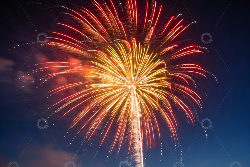 高清大图下载【趣麦麦图】夜空中绽放的绚丽烟花