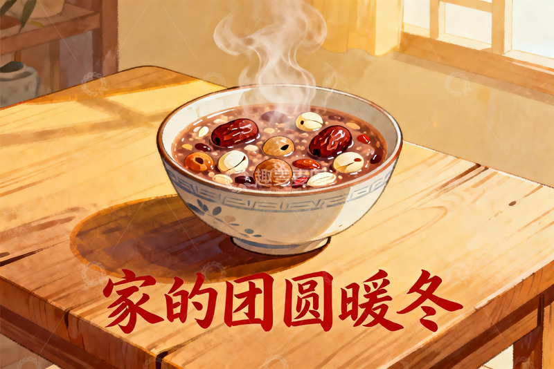 高清大图下载【趣麦麦图】热气腾腾的冬日粥品