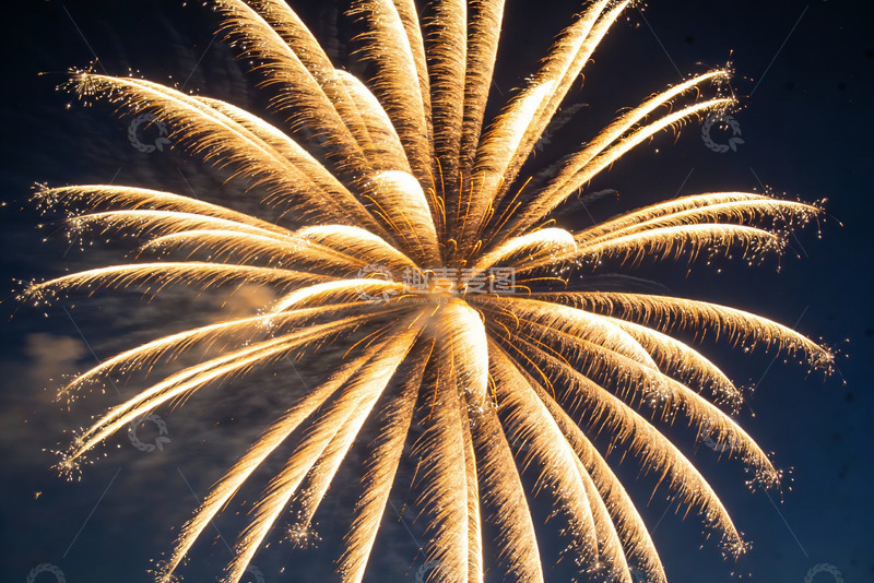 高清大图下载【趣麦麦图】夜空烟花绽放绚丽光芒