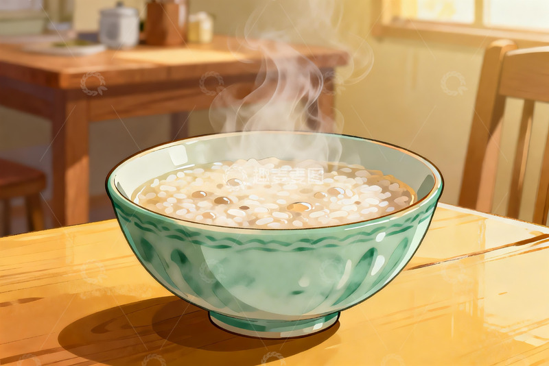 高清大图下载【趣麦麦图】热气腾腾的米饭碗