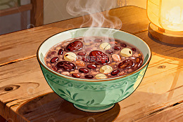 热气腾腾的八宝粥