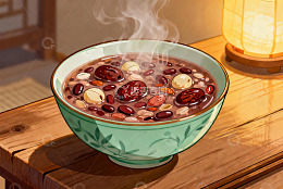 热气腾腾的八宝粥
