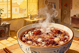 热气腾腾的八宝粥
