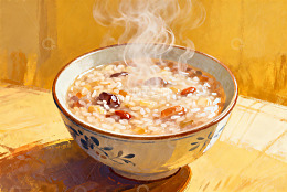 热气腾腾的八宝粥