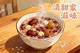 热气腾腾的八宝粥