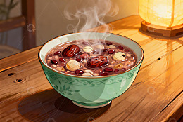 热气腾腾的八宝粥