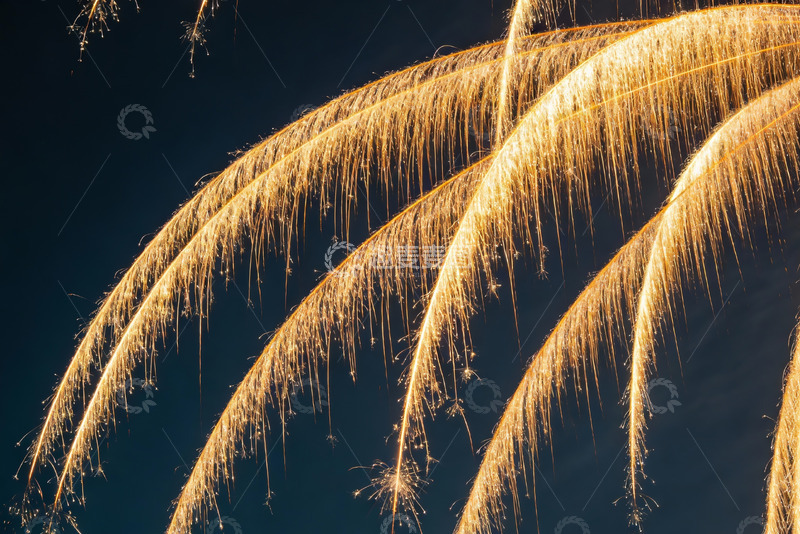 高清大图下载【趣麦麦图】夜空烟花绽放绚丽光芒