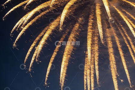 夜空烟花绽放绚丽光芒