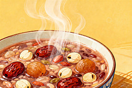 热气腾腾的八宝粥