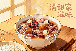 热气腾腾的八宝粥