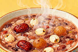 热气腾腾的八宝粥