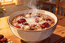 热气腾腾的八宝粥