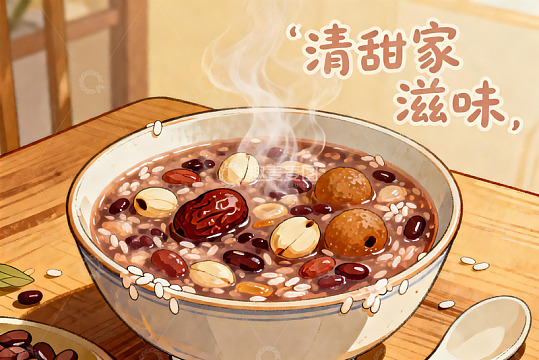 热气腾腾的八宝粥